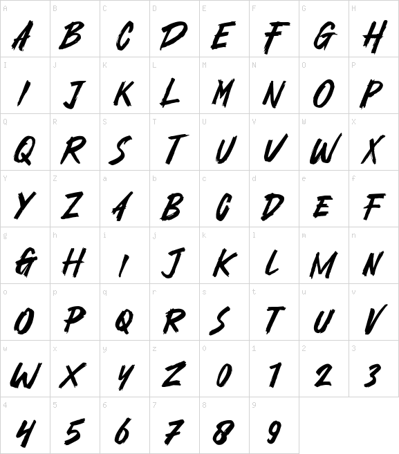 Dark Distance font