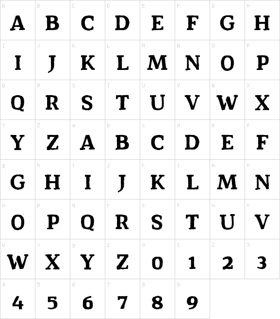 Dark Hut font