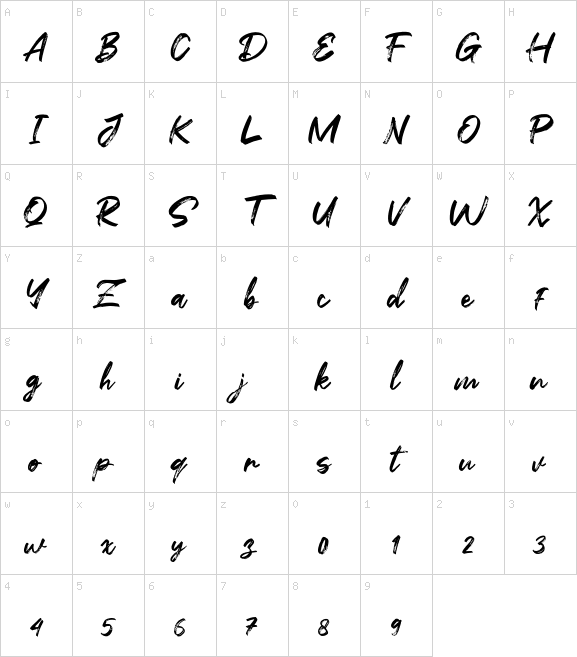 Flashing font