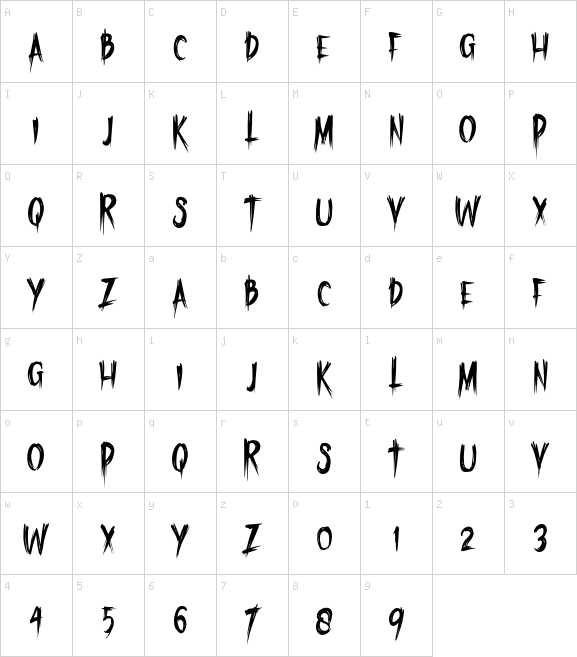 Friday Terror font