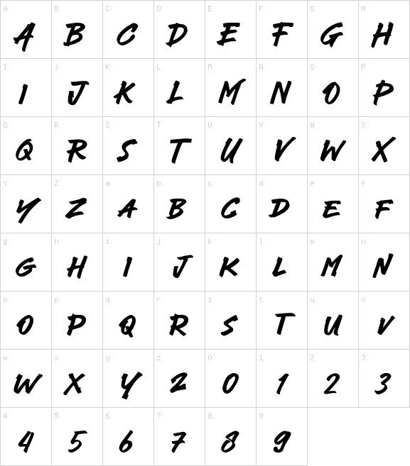 Here Brat font
