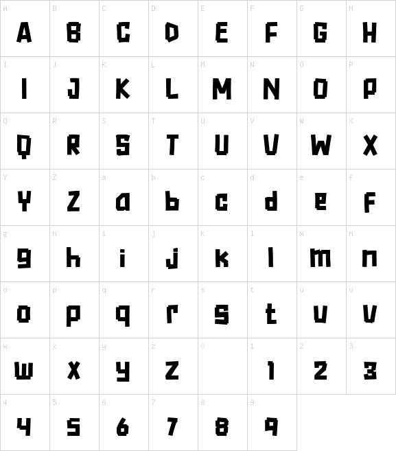 Low Batt font