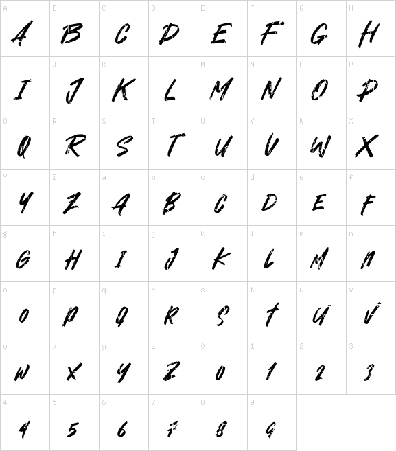 Rowdex font