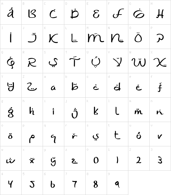 Shaumy font