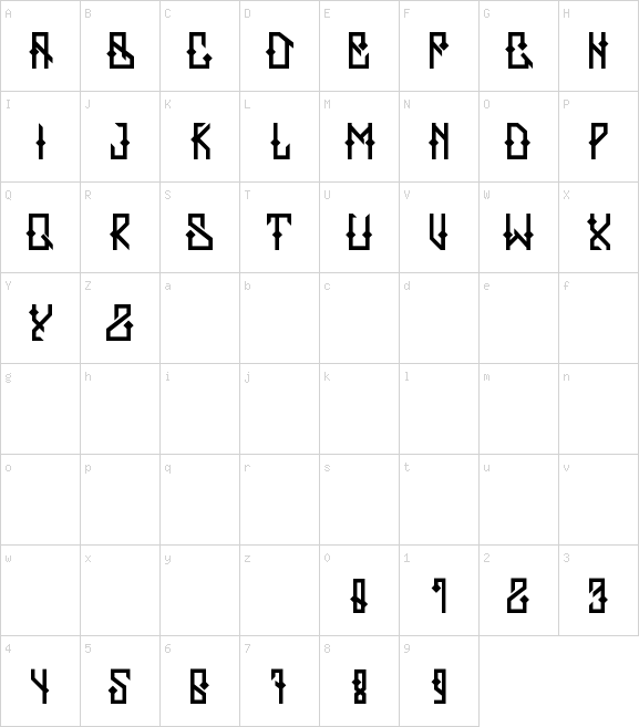 ZERB font