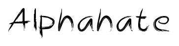 Alphahate font