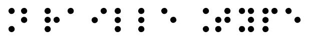 Braille Type font