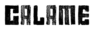 Calame font