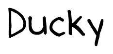 Ducky font