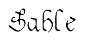 Sable font