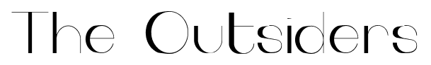 The Outsiders font