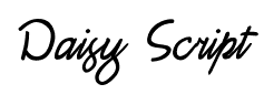 Daisy Script font
