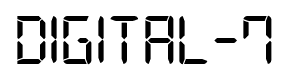 Digital-7 font