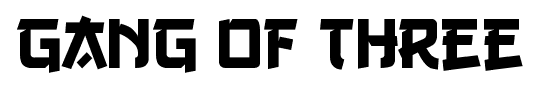 Gang of Three font
