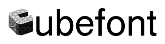 Cubefont font