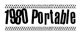 1980 Portable font