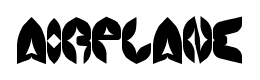 airplane font