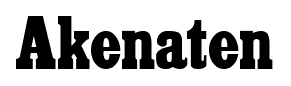 Akenaten font