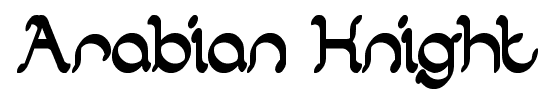 Arabian Knight font