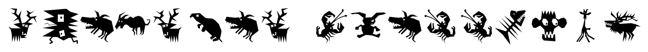 Animalia Scissored font