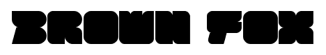 brown fox font