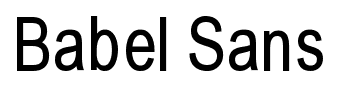Babel Sans font