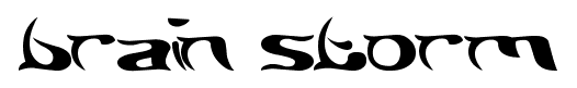 brain storm font
