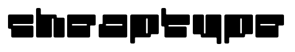 Cheaptype font