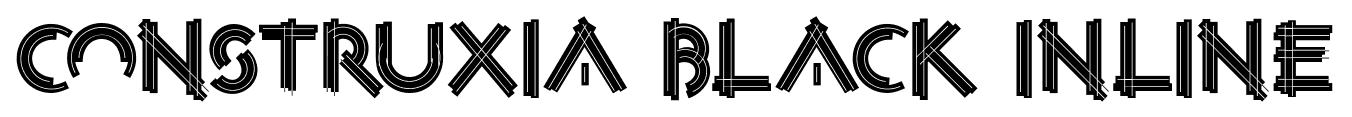 Construxia Black Inline font