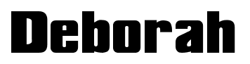 Deborah font