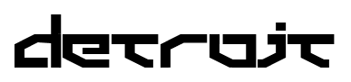 Detroit font