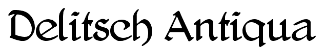 Delitsch Antiqua font