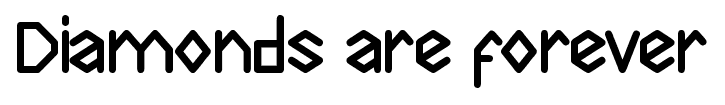 Diamonds are forever font