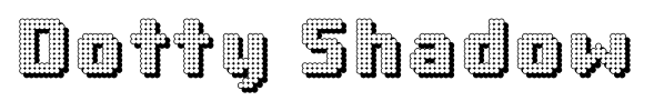 Dotty Shadow font