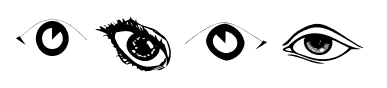 Eyes font