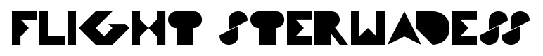 flight sterwadess font