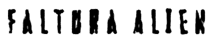 Faltura Alien font