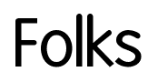 Folks font