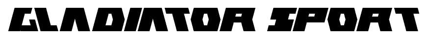 gladiator sport font