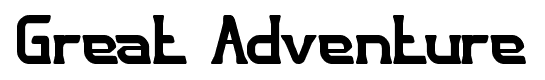 Great Adventure font