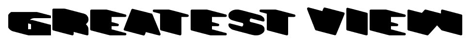Greatest View font