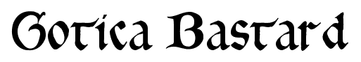 Gotica Bastard font