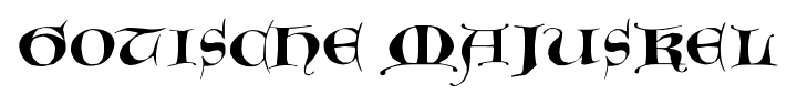Gotische Majuskel font