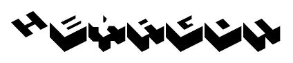 Hexagon font