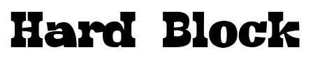 Hard Block font