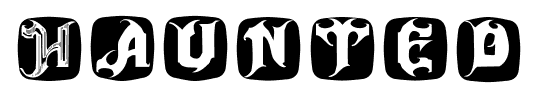 Haunted font