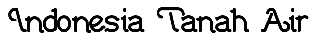 Indonesia Tanah Air font
