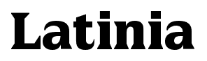 Latinia font