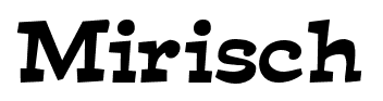 Mirisch font