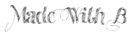 Made With B font